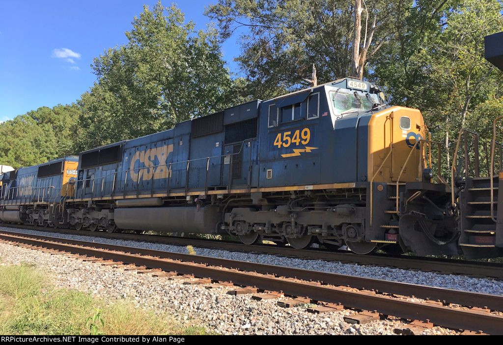 CSX 4549 runs second